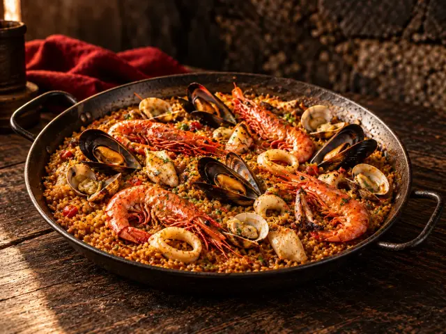 Paella de marisco